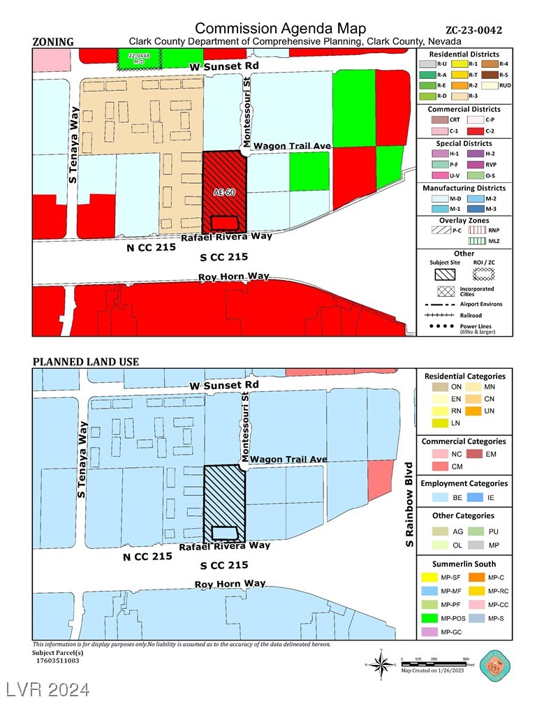 7000 Rafael Rivera Way Las Vegas, NV 89113 - Photo 12 of 15 County Planning Maps