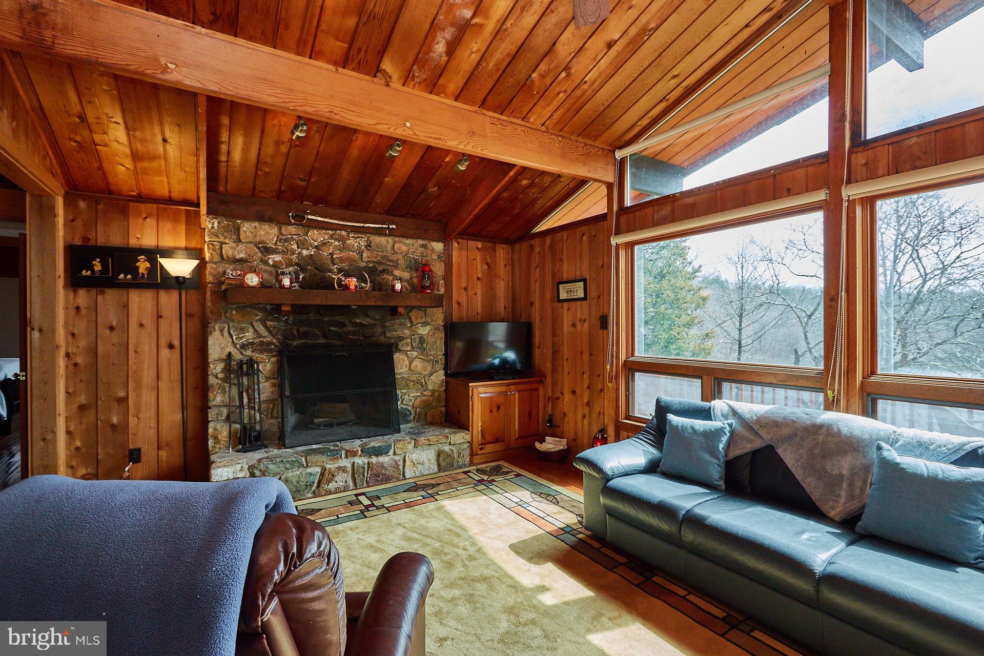 14045 Hume Road Hume, VA 22639 - Photo 8 of 43 Stone Wood Burning Fireplace