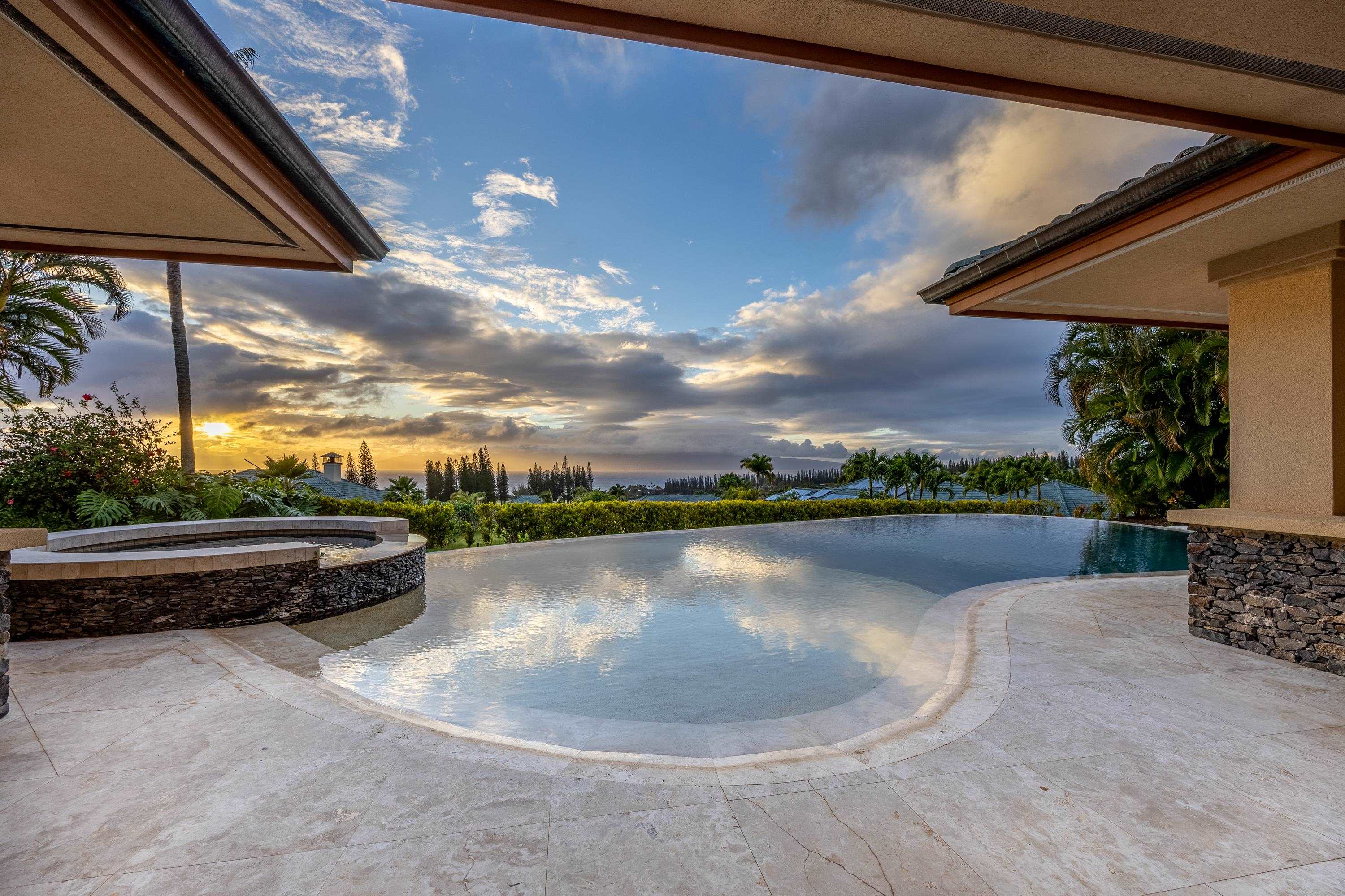 222 Crestview Road Lahaina, HI 96761 - Photo 41 of 49 Pool at sunset