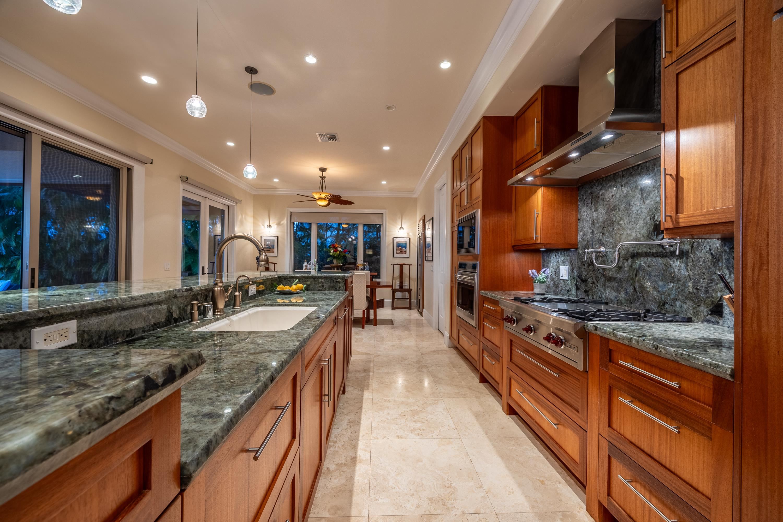 222 Crestview Road Lahaina, HI 96761 - Photo 45 of 49 Kitchen at sunset
