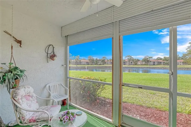 a view of a balcony with an ocean view