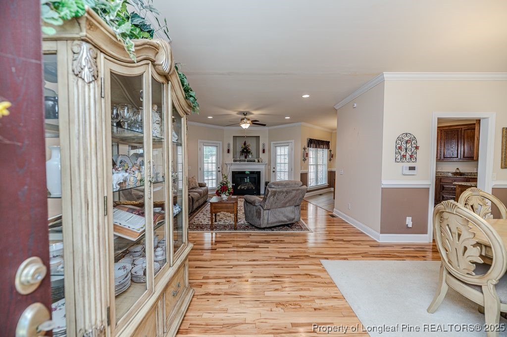 4635 Farrell Road Sanford, NC 27330 - Photo 4 of 30 a living room with furniture and a fireplace