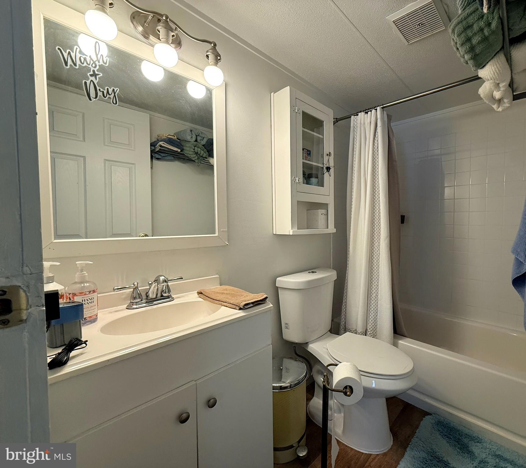 260 Marshall Mill Road, Unit 146 Malaga, NJ 08328 - Photo 19 of 34 a bathroom with a sink toilet a mirror and shower