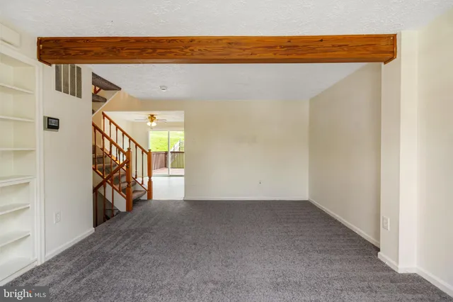 a view of an empty room