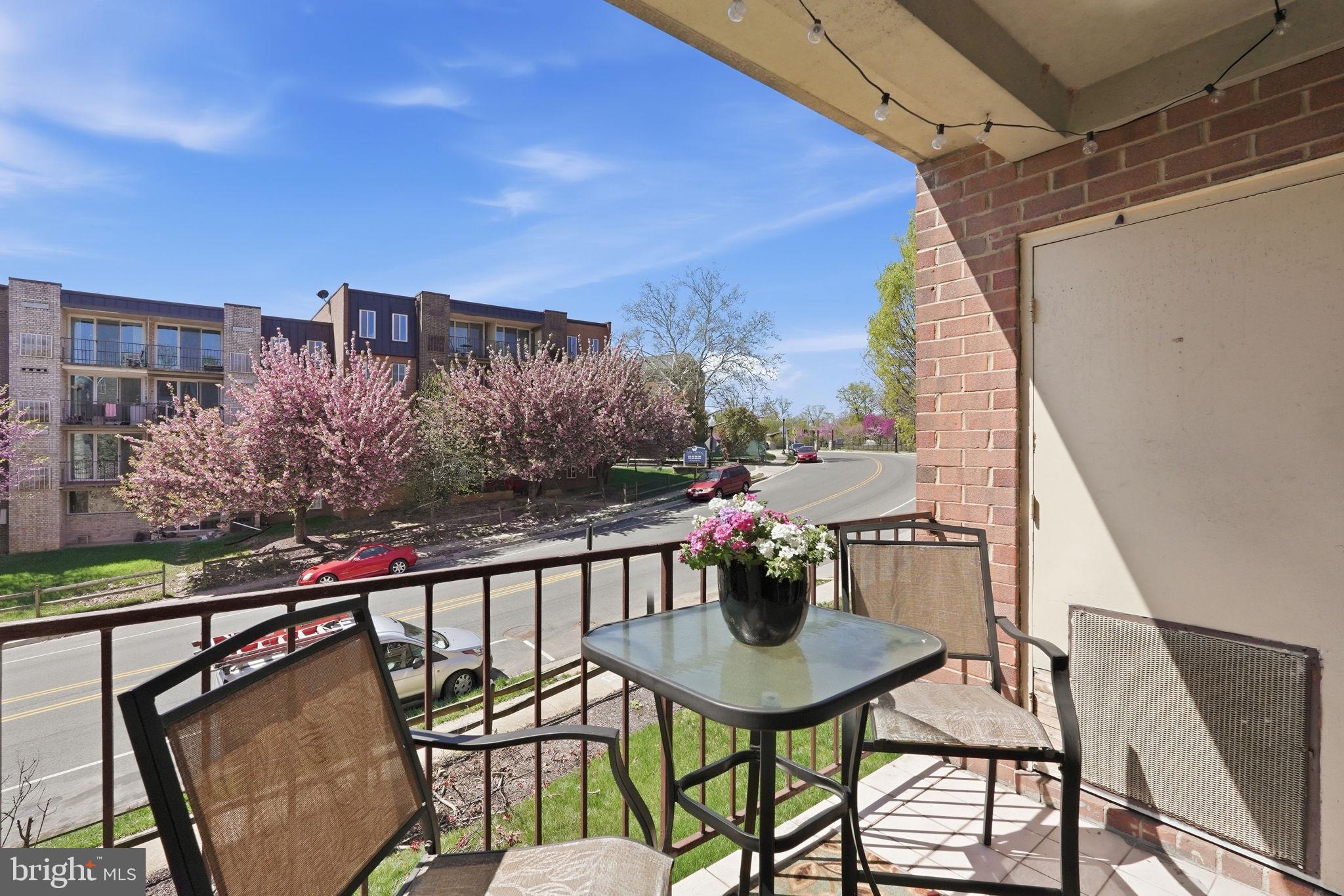 5017 7th Road South, Unit 102 Arlington, VA 22204 - Photo 14 of 40 a view of a chairs and table in the balcony