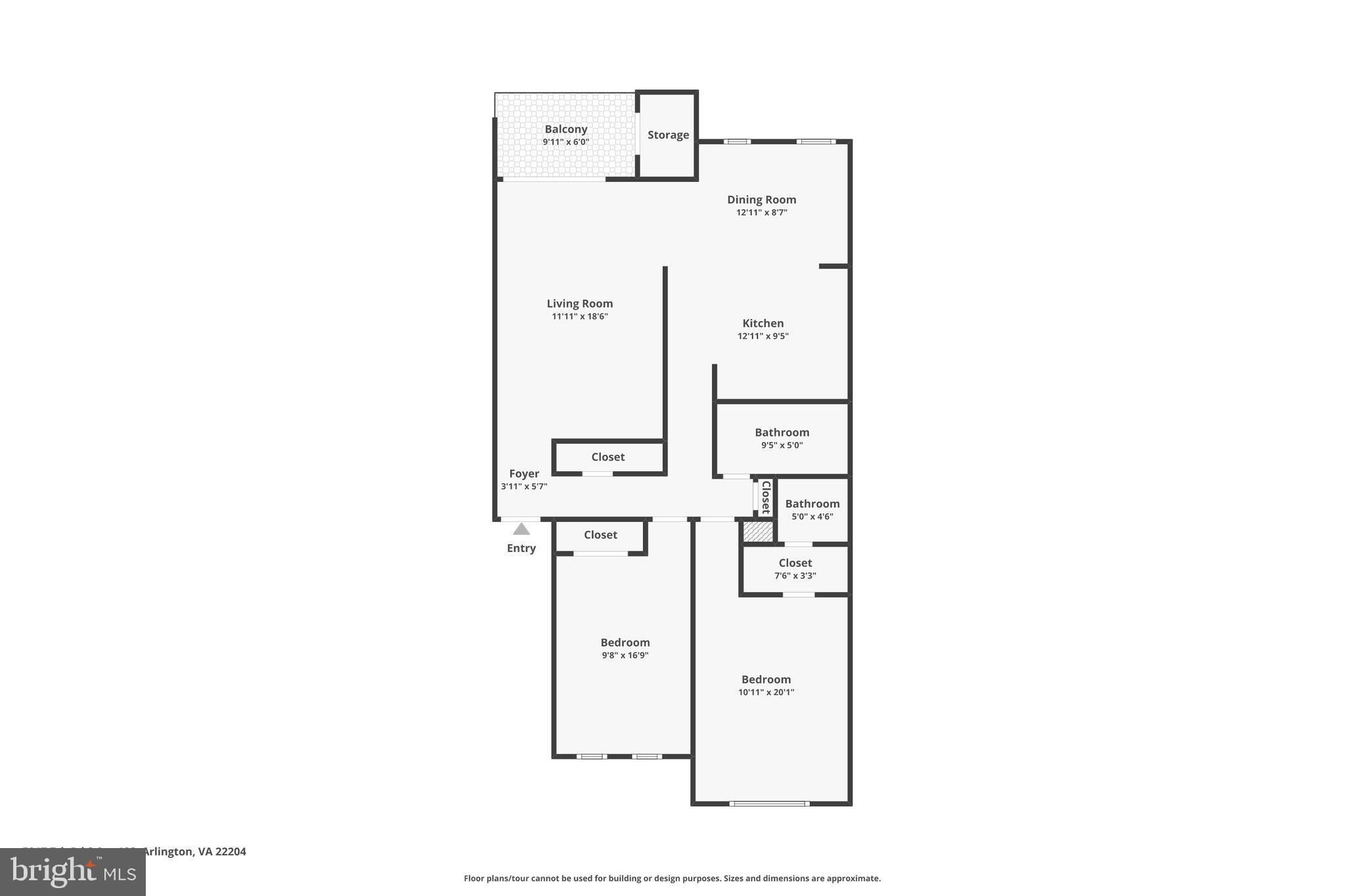 5017 7th Road South, Unit 102 Arlington, VA 22204 - Photo 7 of 40 a picture of floor plan