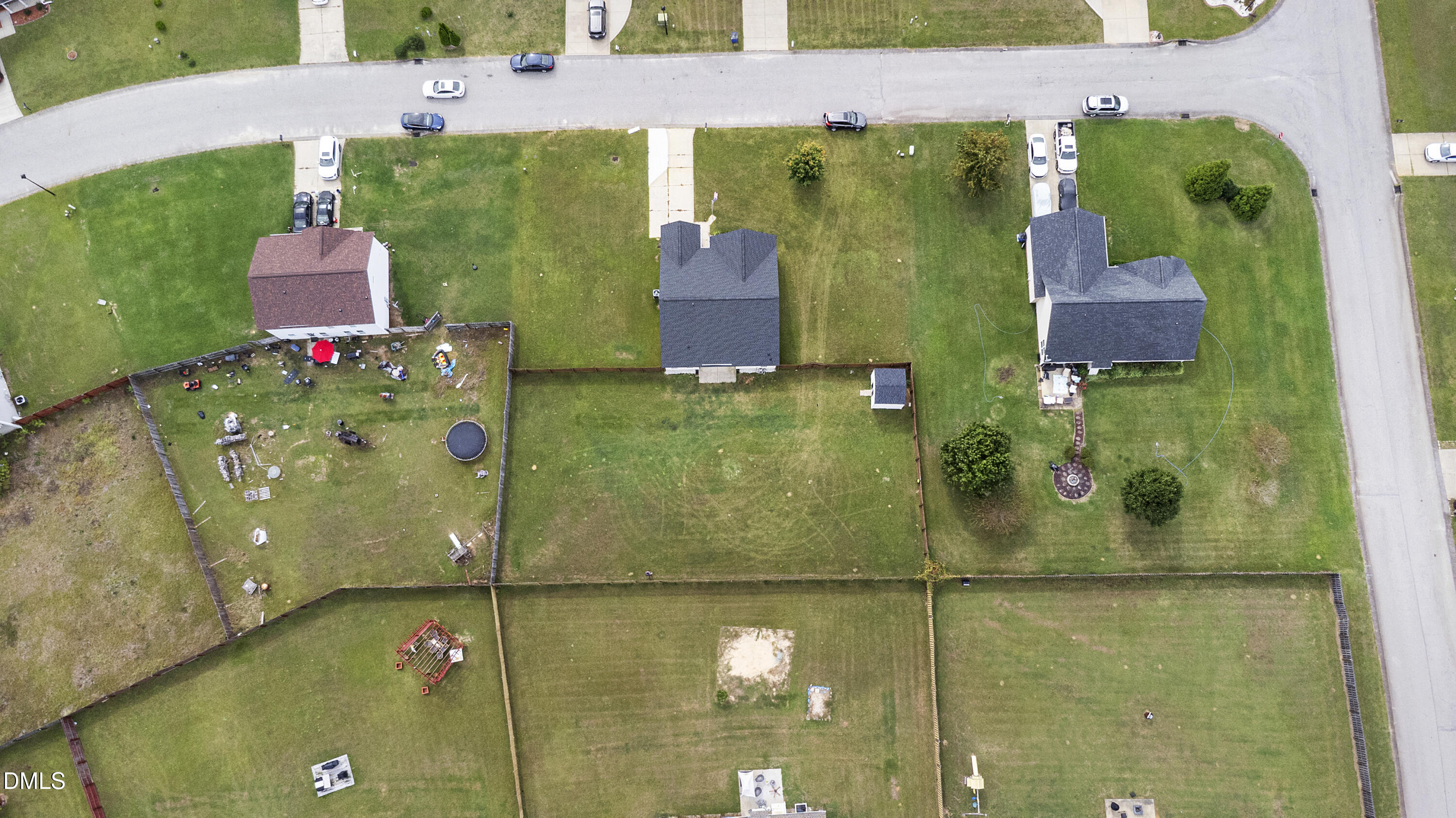 298 Declaration Drive Raeford, NC 28376 - Photo 48 of 58 an aerial view of a houses with yard