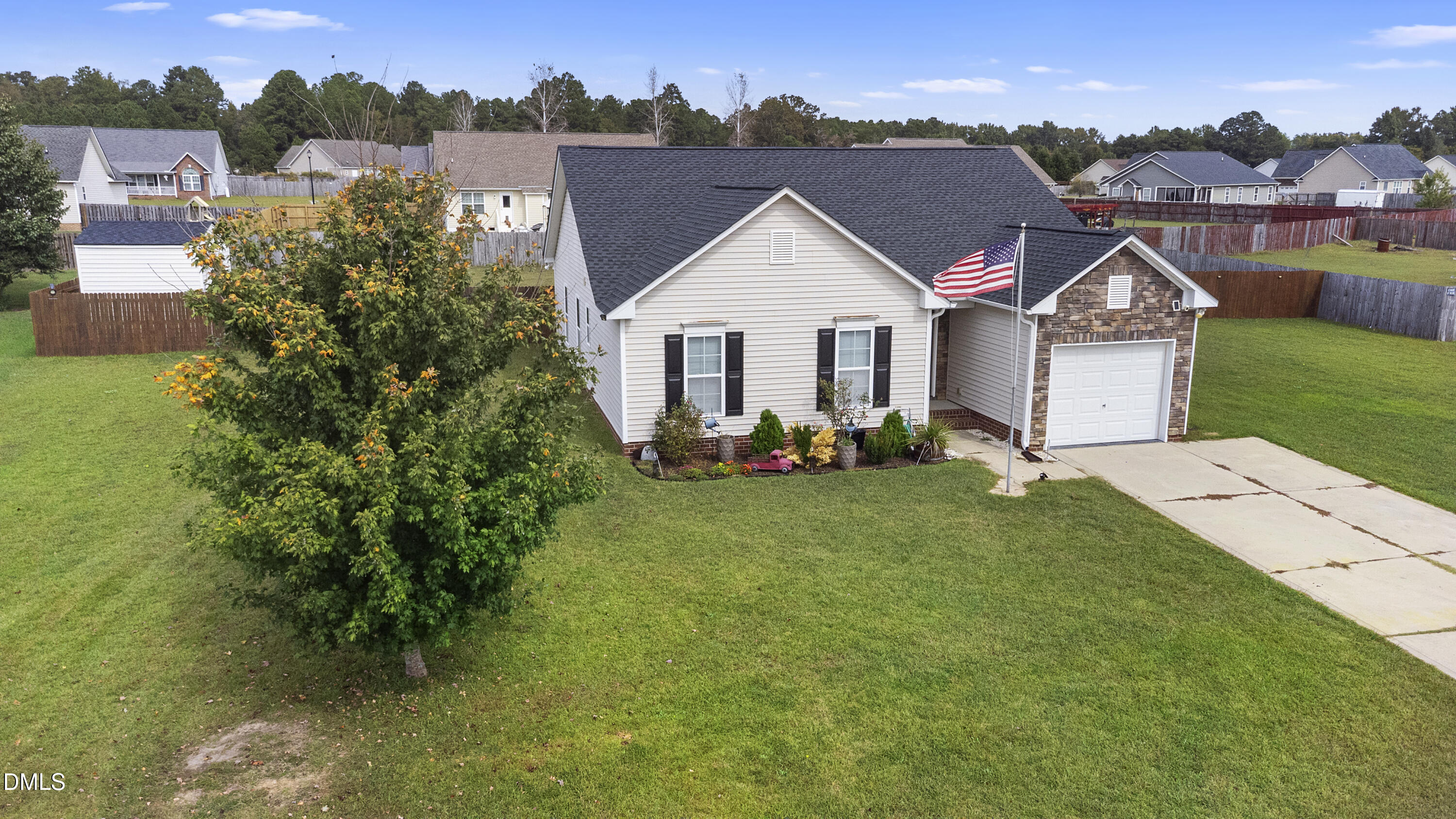 298 Declaration Drive Raeford, NC 28376 - Photo 56 of 58 an aerial view of a house