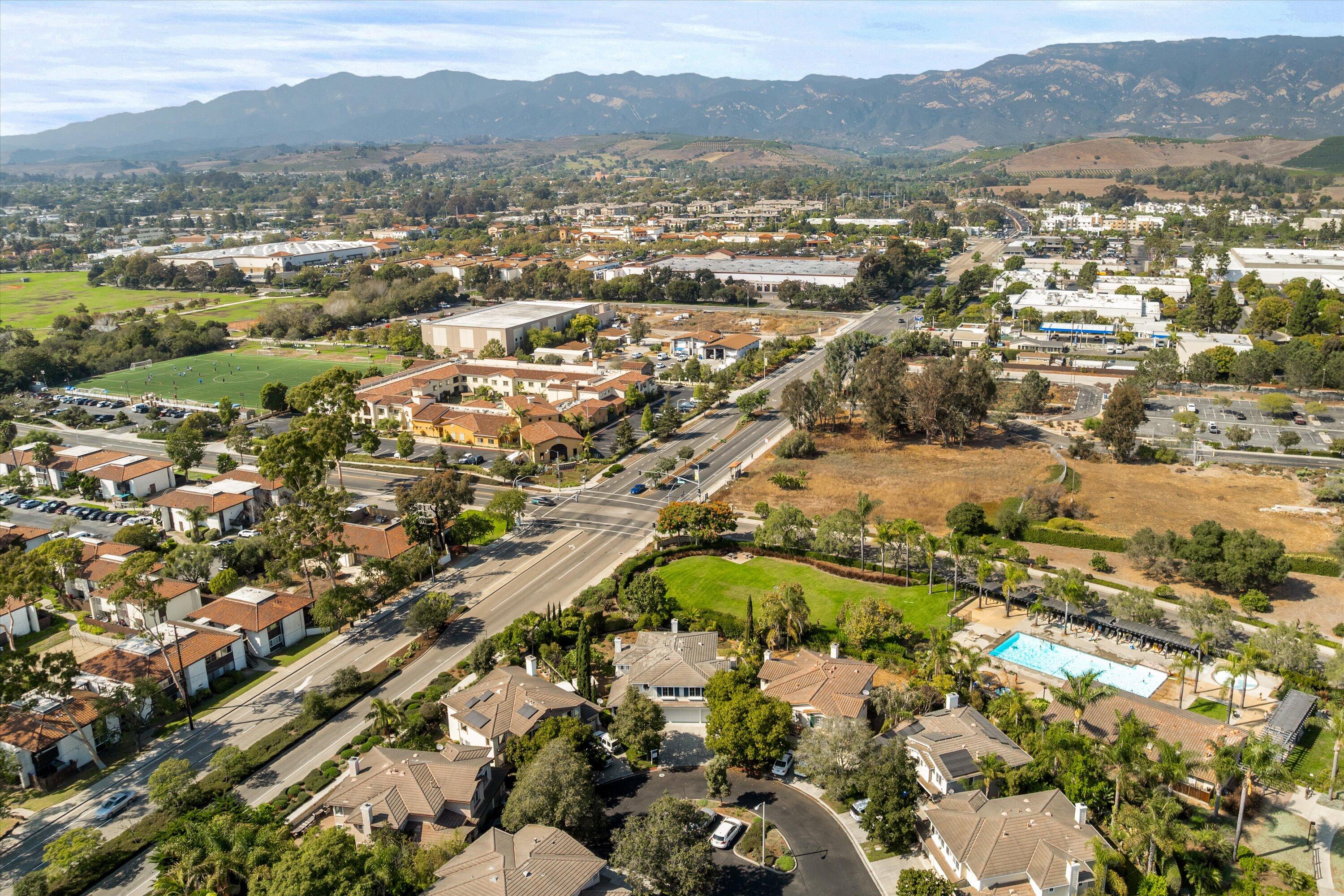 458 Greenleaf Court Goleta, CA 93117 - Photo 28 of 34 a view of a city with mountains in the background