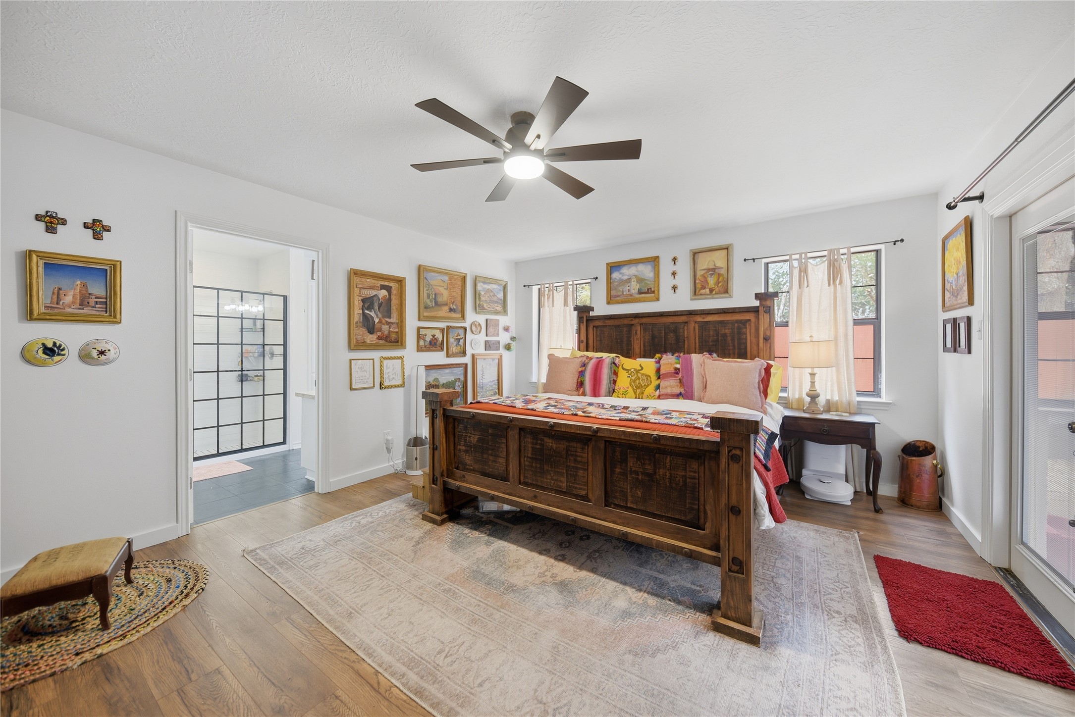 540 Hickory Creek Road Bellville, TX 77418 - Photo 19 of 49 a bedroom with a bed and a window