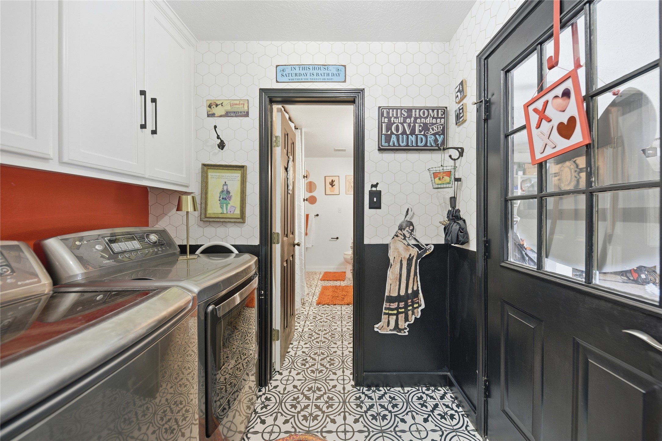 540 Hickory Creek Road Bellville, TX 77418 - Photo 23 of 49 a kitchen with a refrigerator and a stove