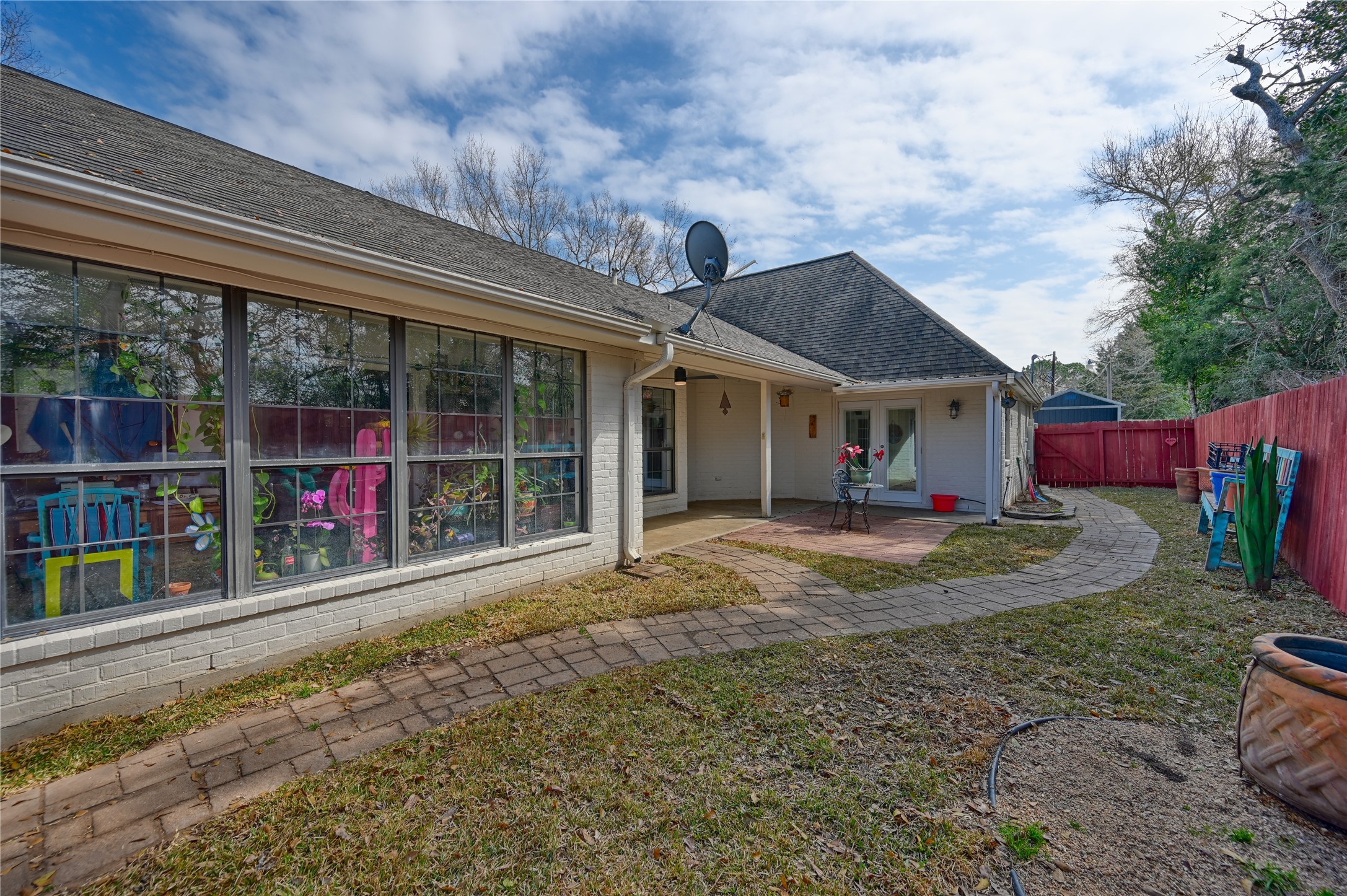 540 Hickory Creek Road Bellville, TX 77418 - Photo 31 of 49 a view of an house with backyard porch and furniture