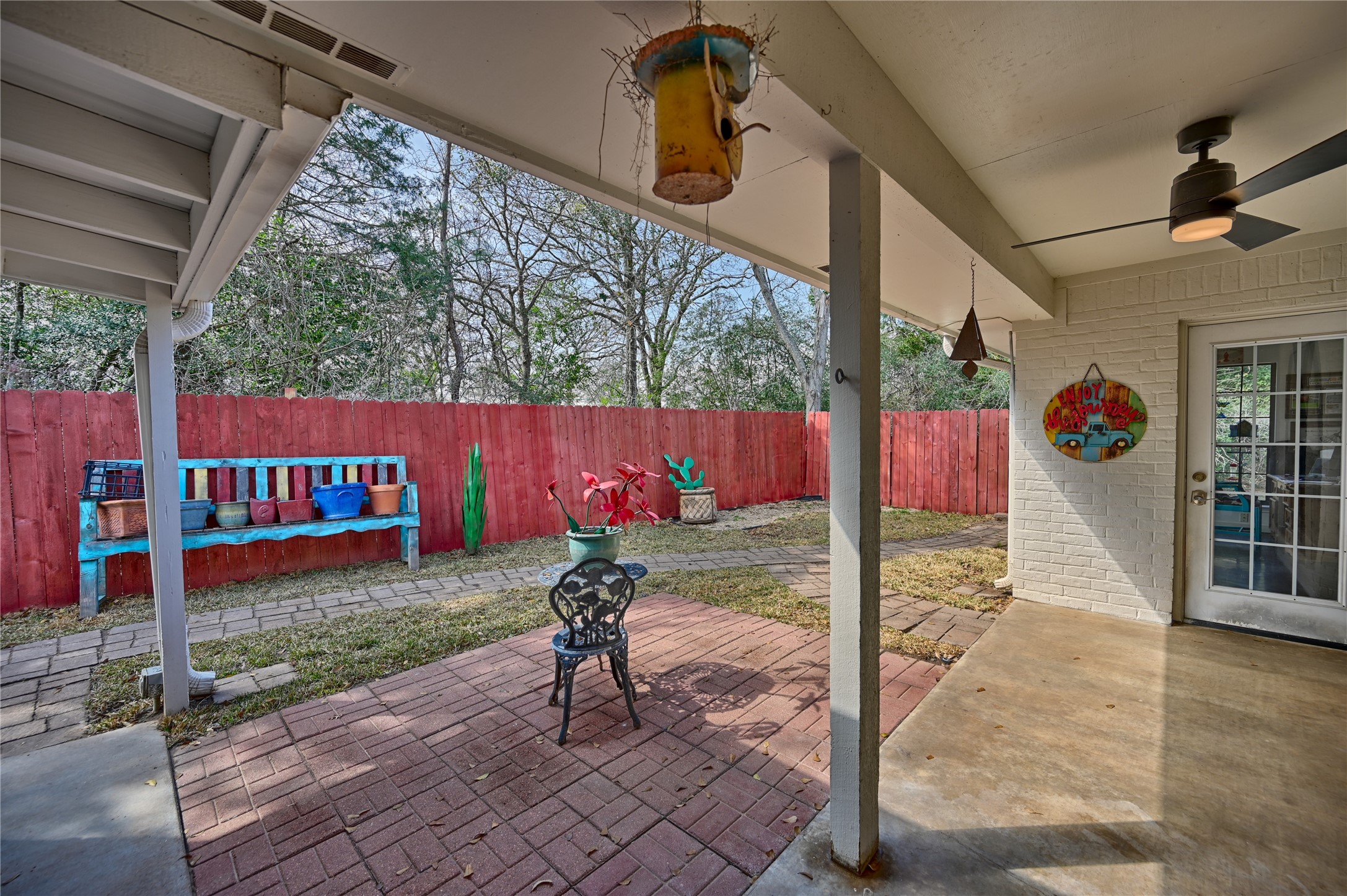 540 Hickory Creek Road Bellville, TX 77418 - Photo 32 of 49 a view of a backyard