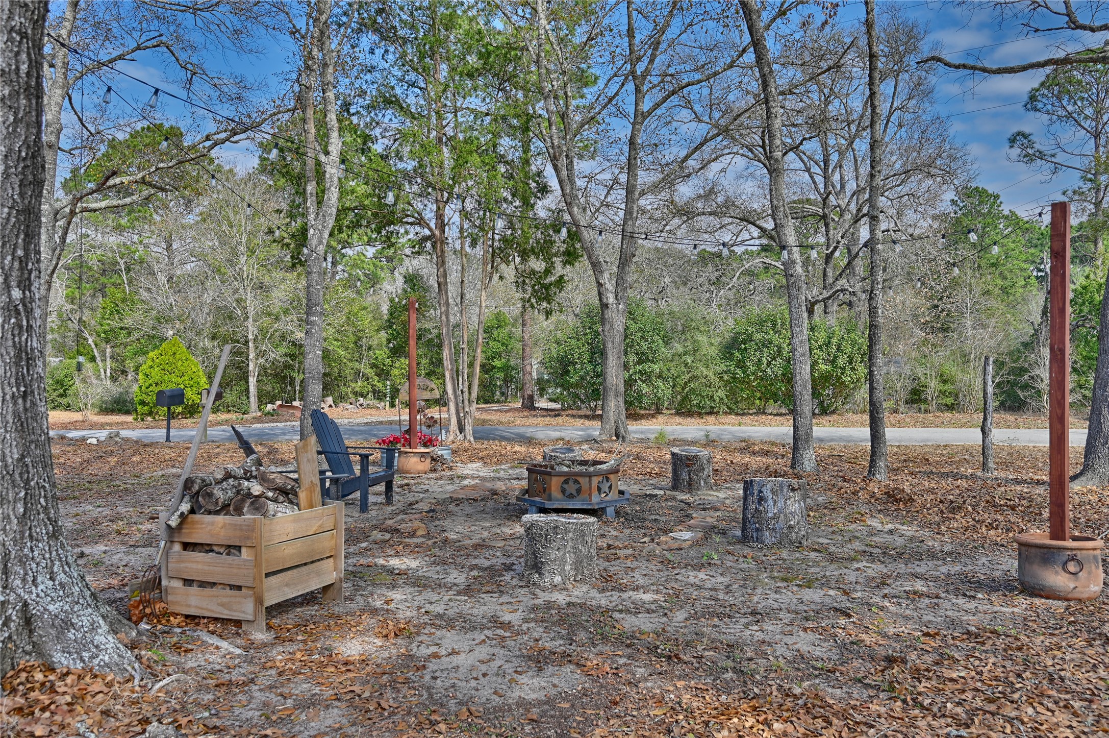 540 Hickory Creek Road Bellville, TX 77418 - Photo 48 of 49 a view of a backyard with sitting area