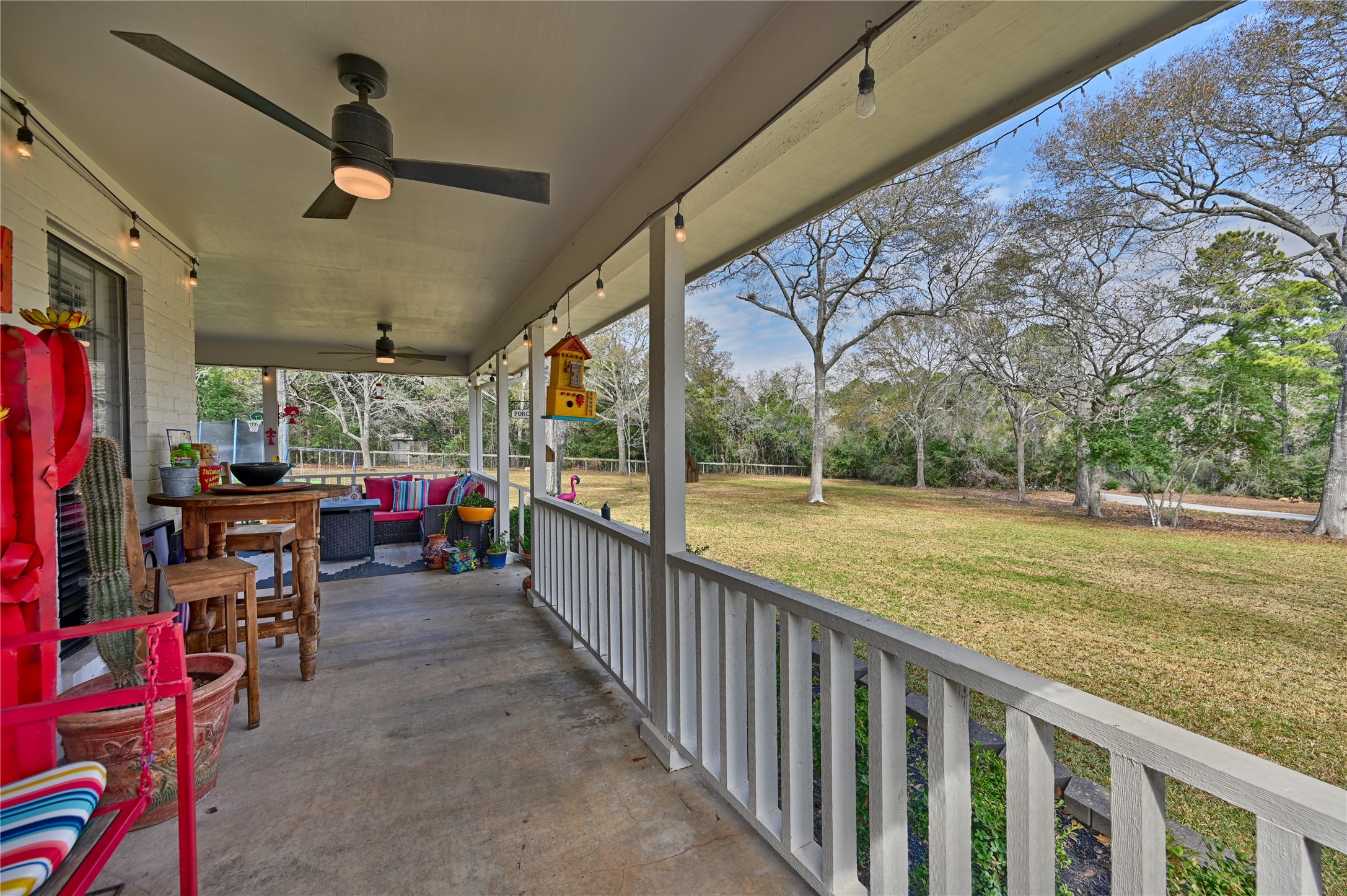 540 Hickory Creek Road Bellville, TX 77418 - Photo 5 of 49 a view of a porch with furniture and a porch