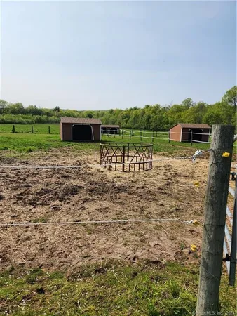 a view of a lake with a big yard