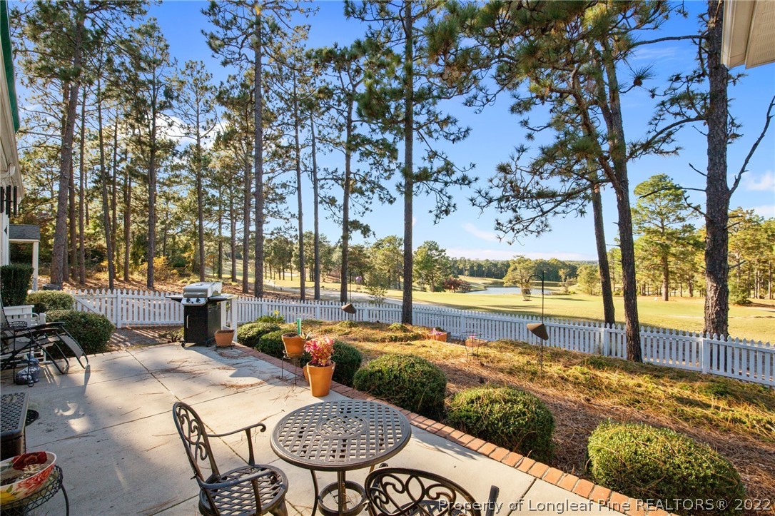 1570 Valley View Road Southern Pines, NC 28387 - Photo 38 of 44 a view of swimming pool with outdoor seating and trees in the background