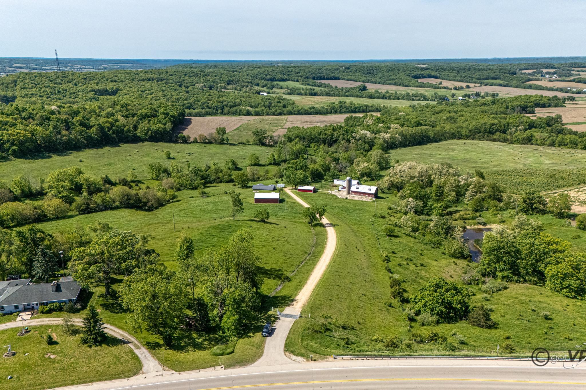 1139 Highway 20 Elizabeth, IL 61028 - Photo 87 of 88 an aerial view of a residential houses with outdoor space and trees