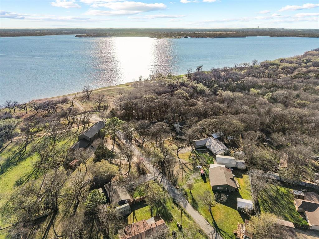 1053 Paradise Cove Road Pottsboro, TX 75076 - Photo 35 of 35 Drone / aerial view of a large body of water