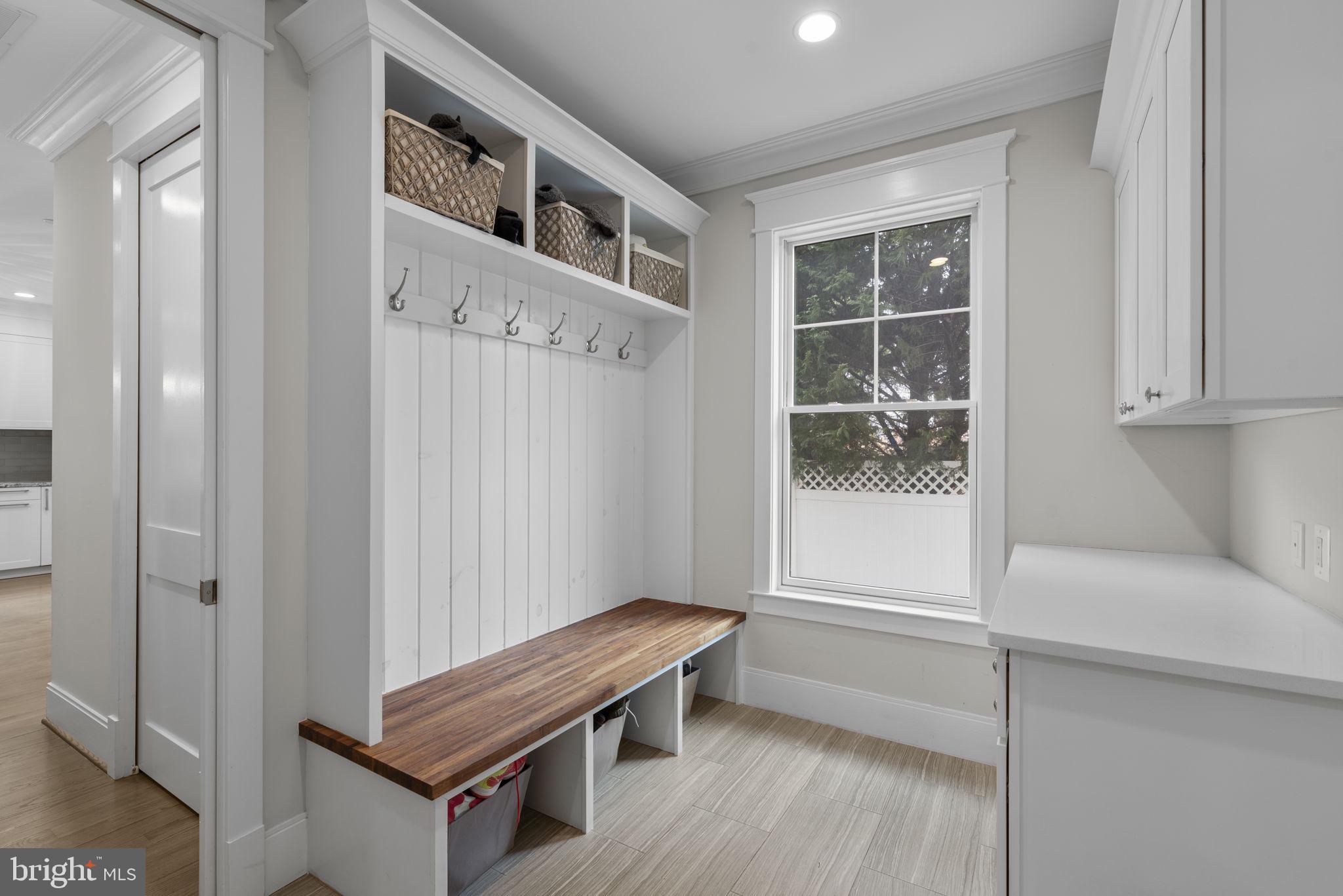 6304 Wilmett Road Bethesda, MD 20817 - Photo 19 of 47 Mudroom with built-in bench and storage