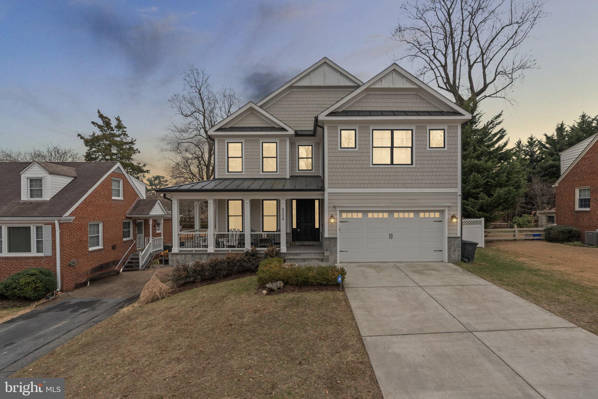 6304 Wilmett Road Bethesda, MD 20817 - Photo 2 of 47 Front Exterior Night