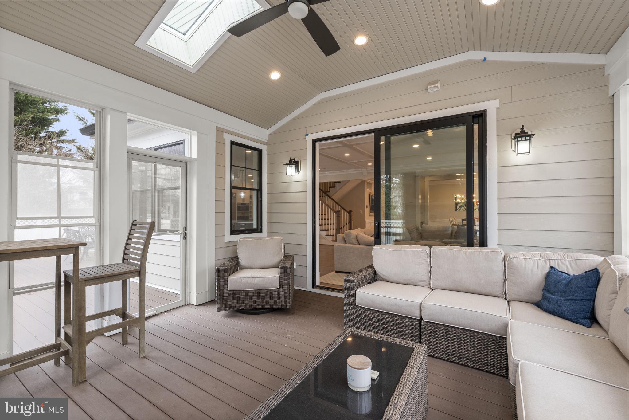 6304 Wilmett Road Bethesda, MD 20817 - Photo 23 of 47 Screened Porch adjacent to Deck