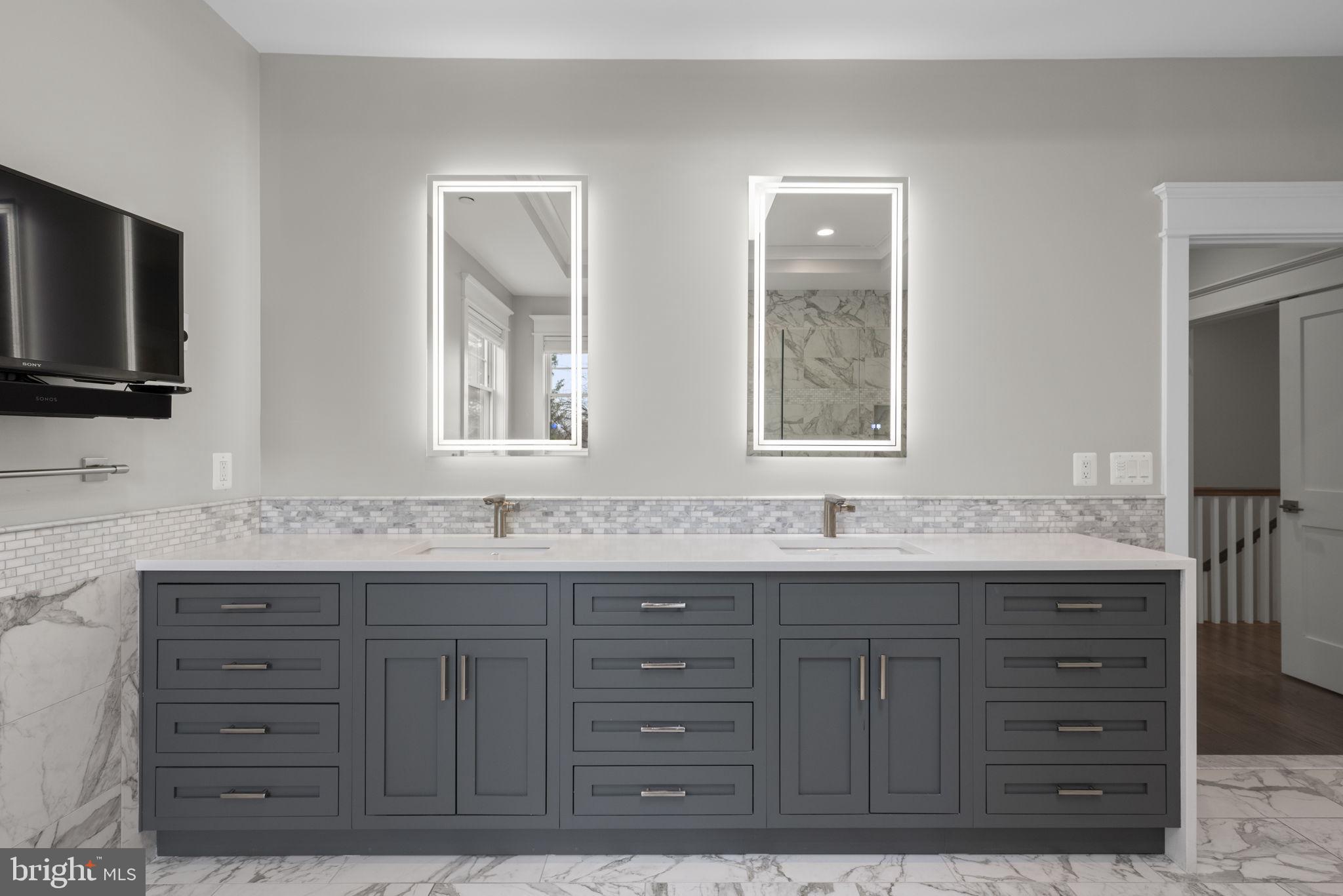 6304 Wilmett Road Bethesda, MD 20817 - Photo 29 of 47 Primary Bathroom w/ Dual Vanity