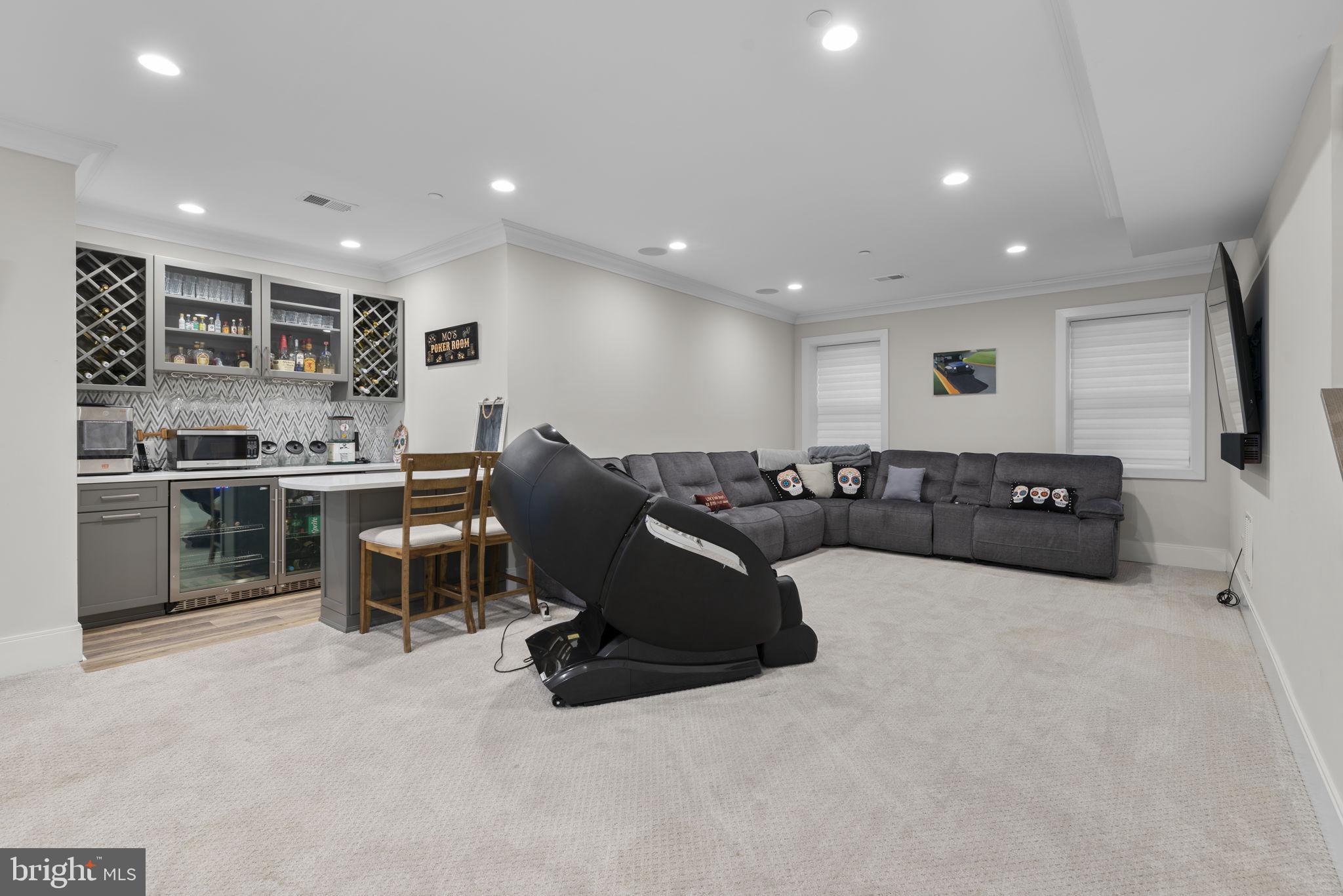 6304 Wilmett Road Bethesda, MD 20817 - Photo 38 of 47 Lower Level Recreation Room