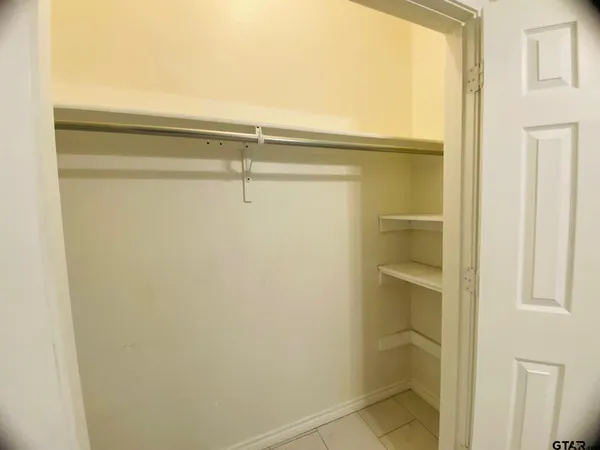 a close view of closet
