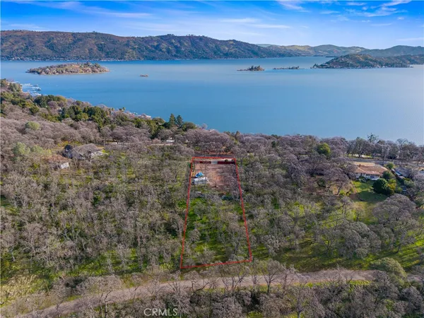 a view of lake with mountain