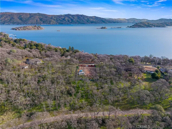 a view of lake with mountain