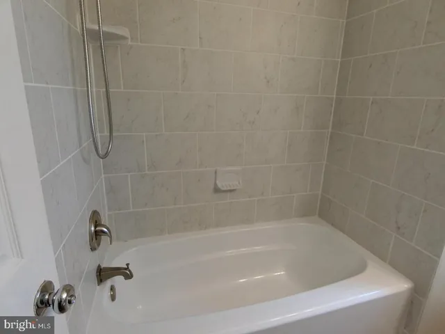 a bathroom with a shower and a bathtub