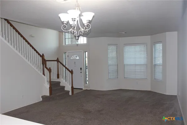 en view interior of a house with stairs