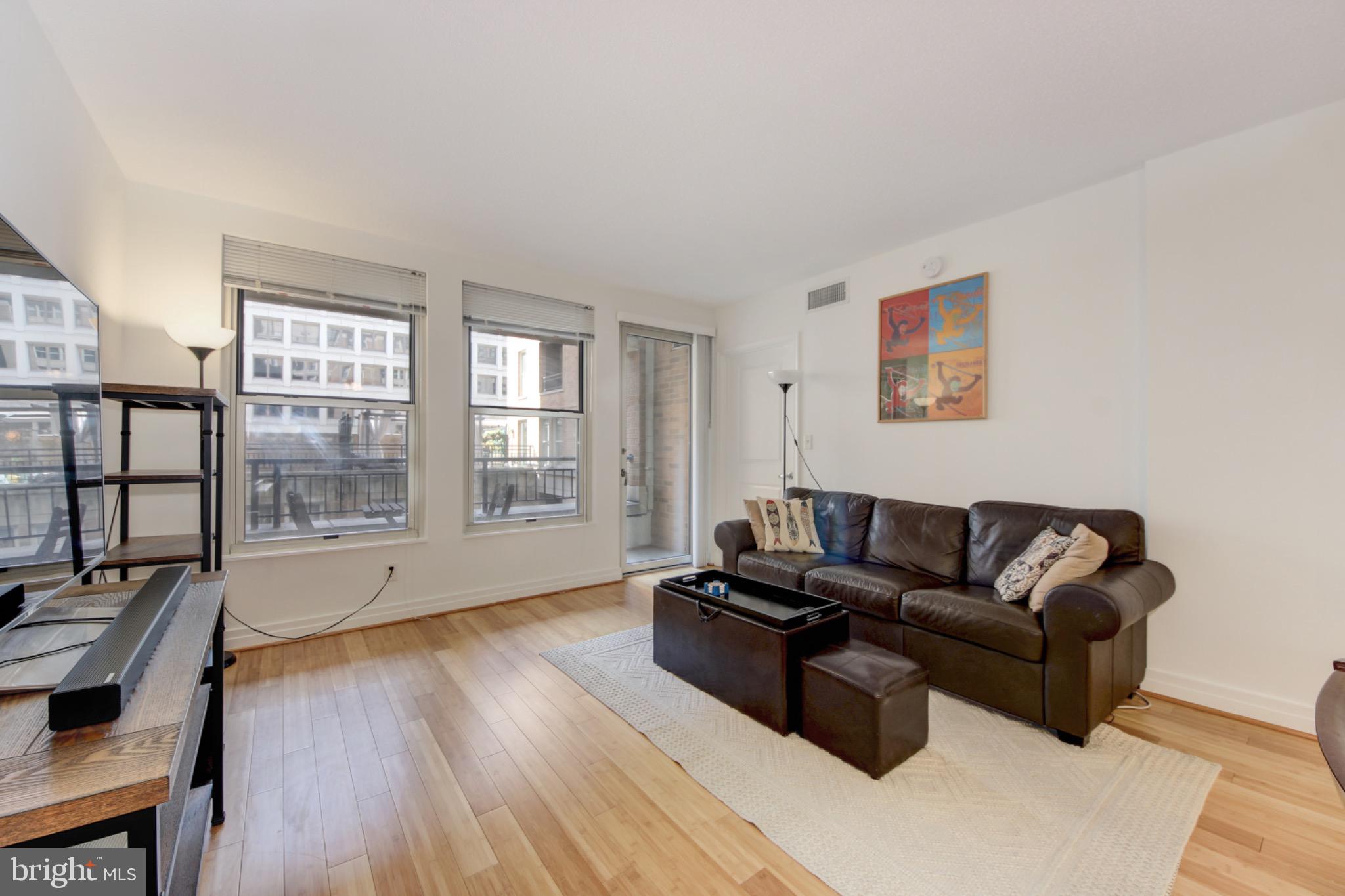 915 E Street Northwest, Unit 505 Washington, DC 20004 - Photo 11 of 35 Private balcony located off living room