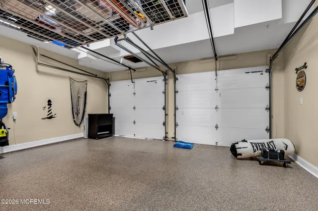 a view of a garage room