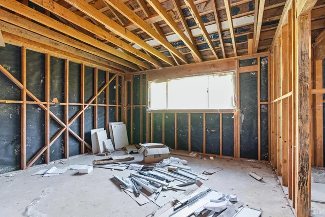 a view of a house with porch and wooden floor