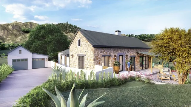 a view of a bunch of trees and bushes