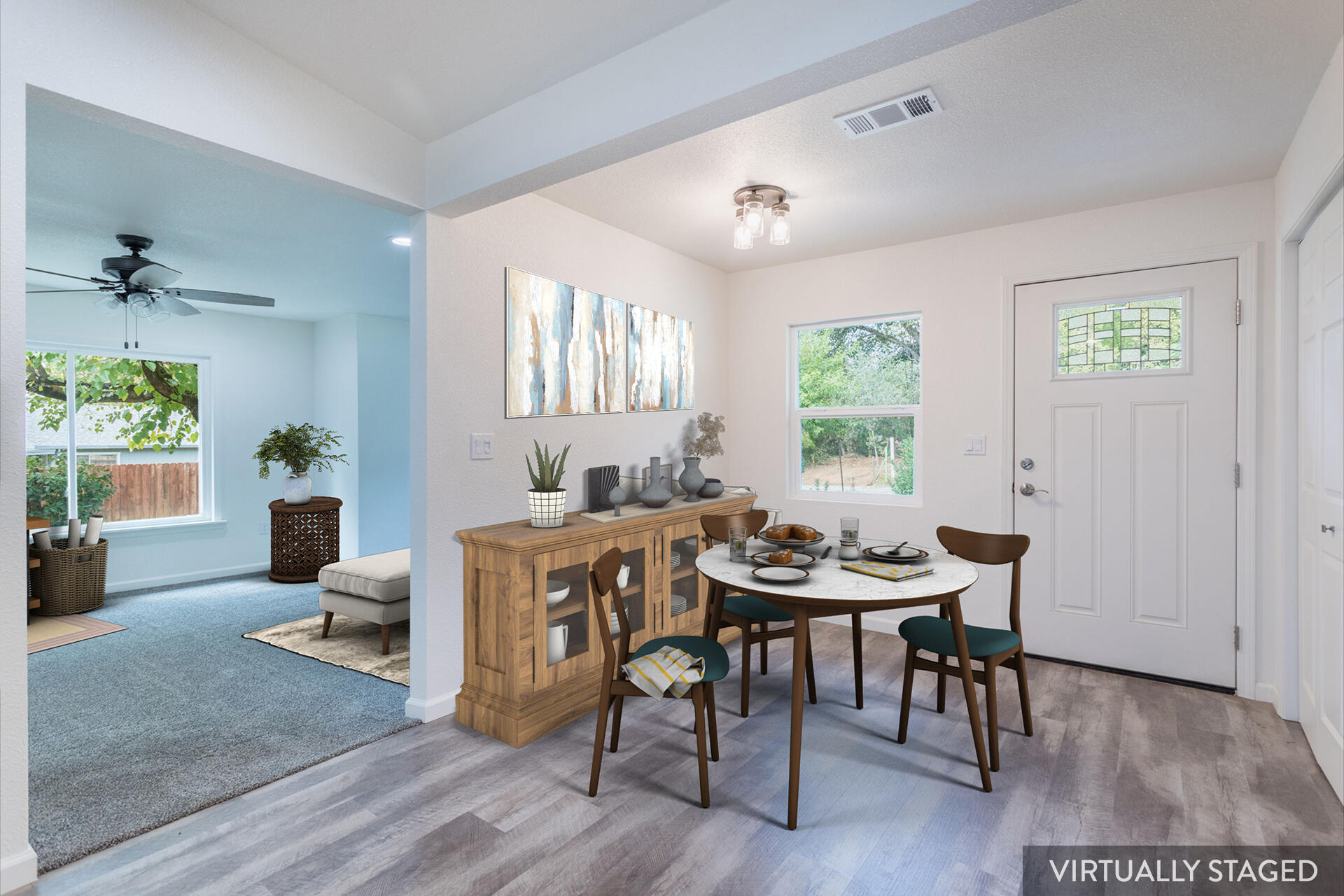 12402 Quartz Hill Road Redding, CA 96003 - Photo 7 of 18 25 dining and living room staged