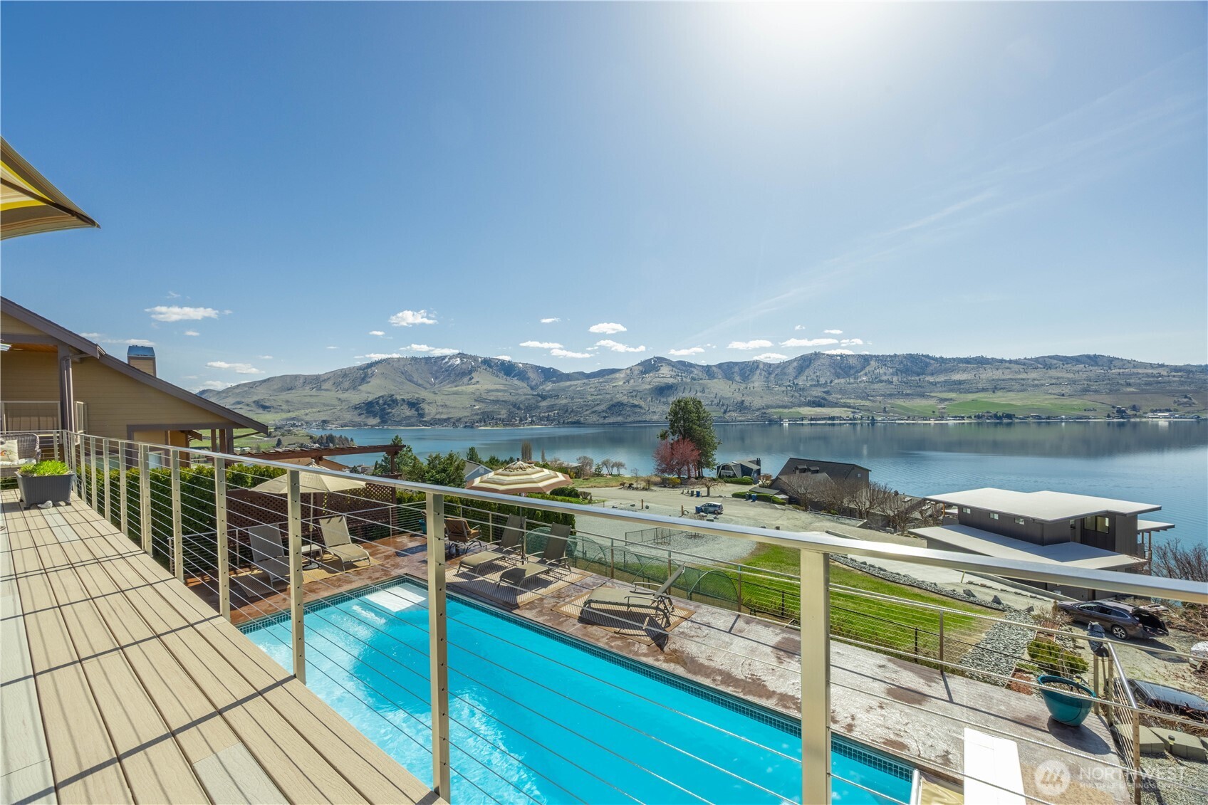 217 Riviera Drive Chelan, WA 98816 - Photo 26 of 38 a view of a terrace with skyline
