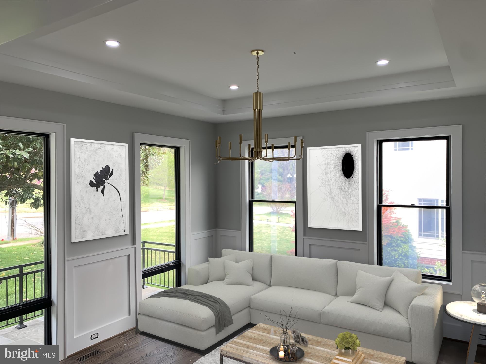 6809 Rosemont Drive McLean, VA 22101 - Photo 5 of 20 Sun-filled Living Room