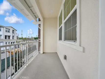 a view of a balcony and staircase