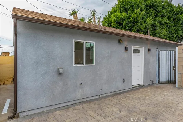 a backyard of a house