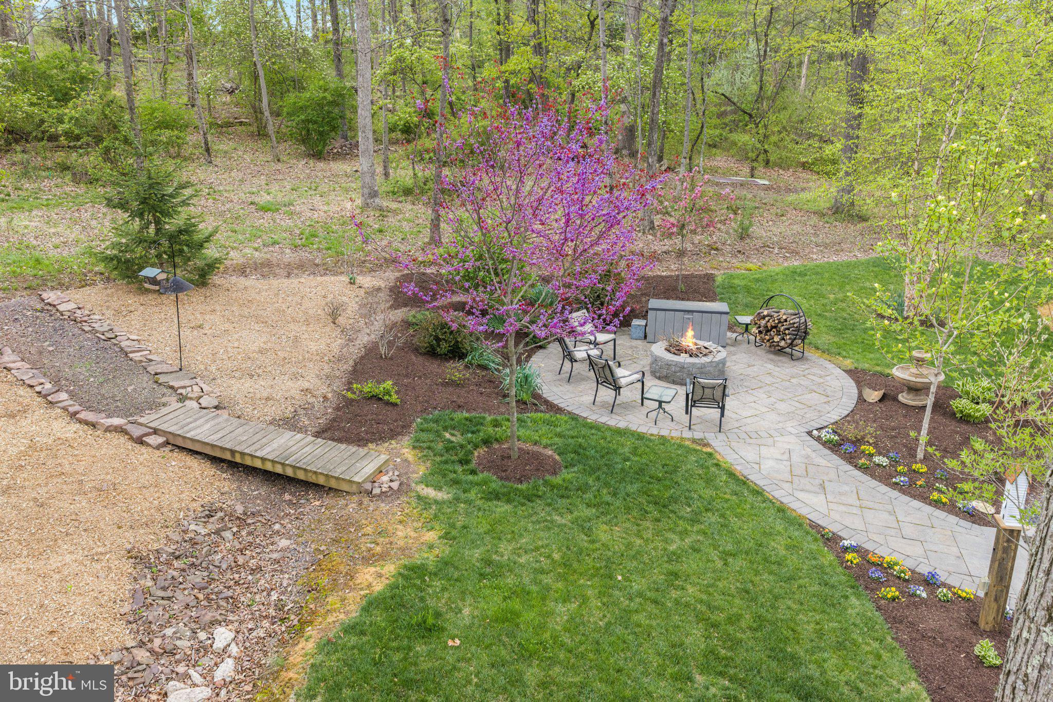 418 Church Road Hatfield, PA 19440 - Photo 38 of 53 Serene backyard retreat with fire pit.