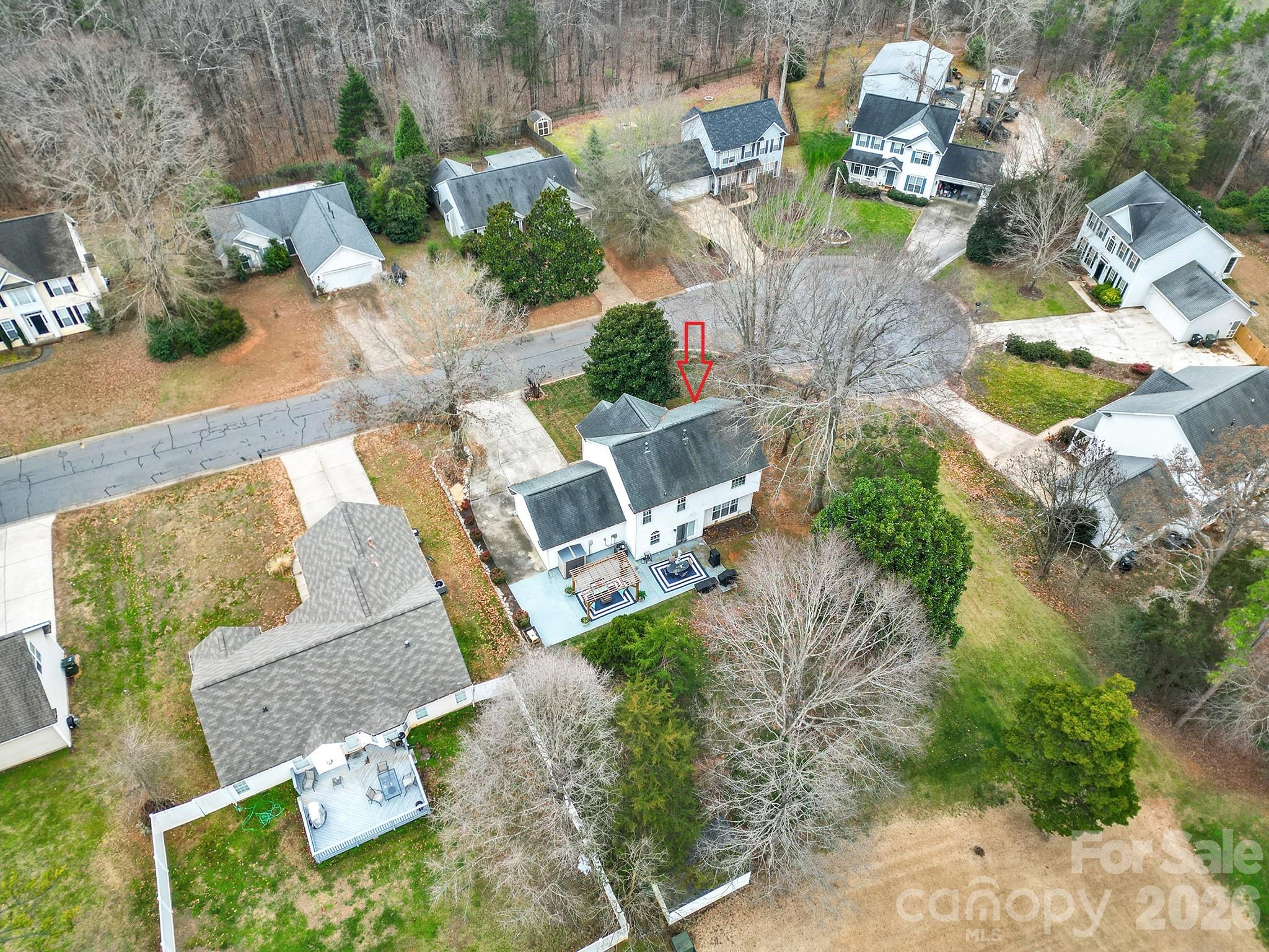 308 Patrick Avenue Southwest Concord, NC 28025 - Photo 26 of 26 an aerial view of a house with outdoor space