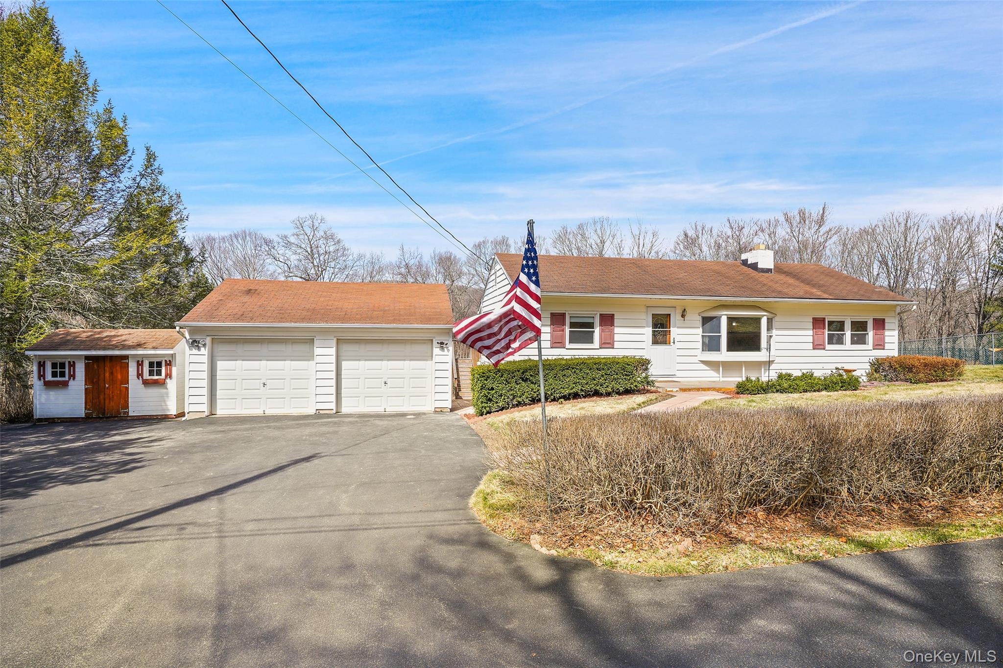 Welcome to 59 Brook St, Mahopac NY. Three bedroom 1 bath home with detached two car garage.