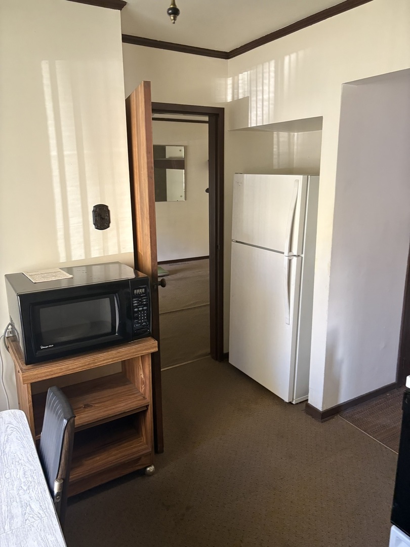 540 East 148th Place Harvey, IL 60426 - Photo 3 of 19 a close view of a refrigerator in kitchen and empty room