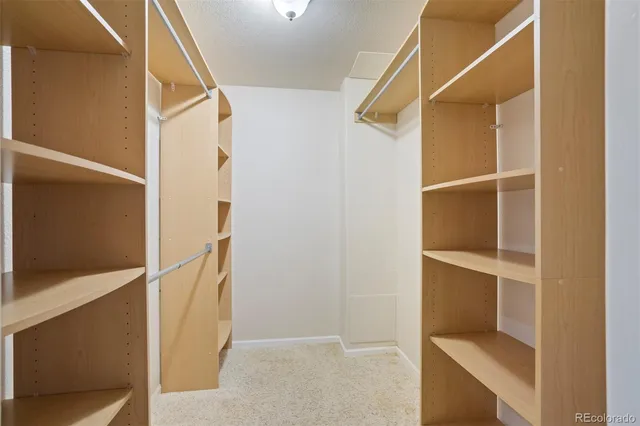 a view of walk in closet