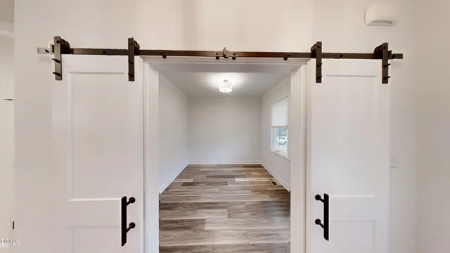 a view of a walk in closet