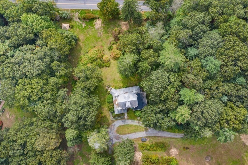 48 Neal Gate Street Scituate, MA 02066 - Photo 22 of 34 an aerial view of residential house with outdoor space and trees around