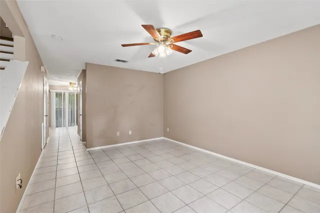 a view of an empty room